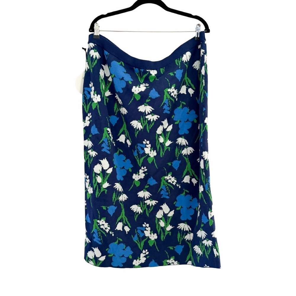 NWT KATE SPADE x TARGET Mixed Floral Sweater Midi Skirt Sz XXL - Picture 4 of 8